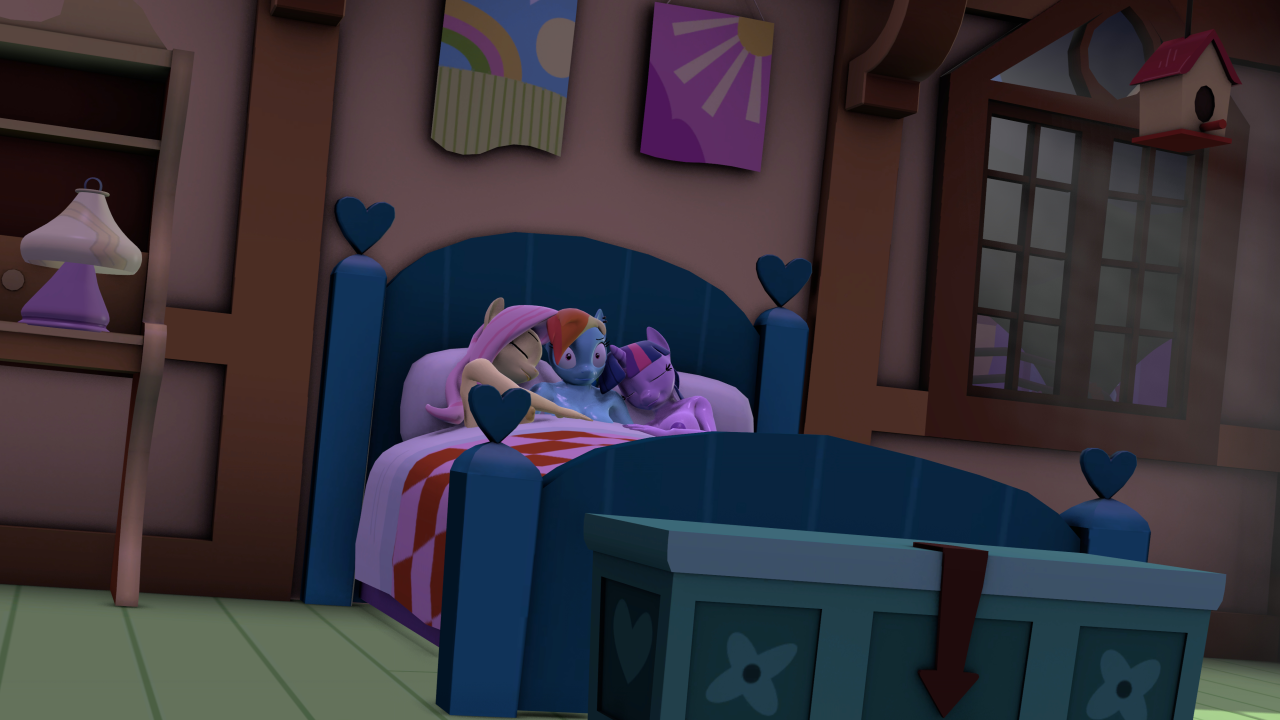 mlp characters in passionate embrace