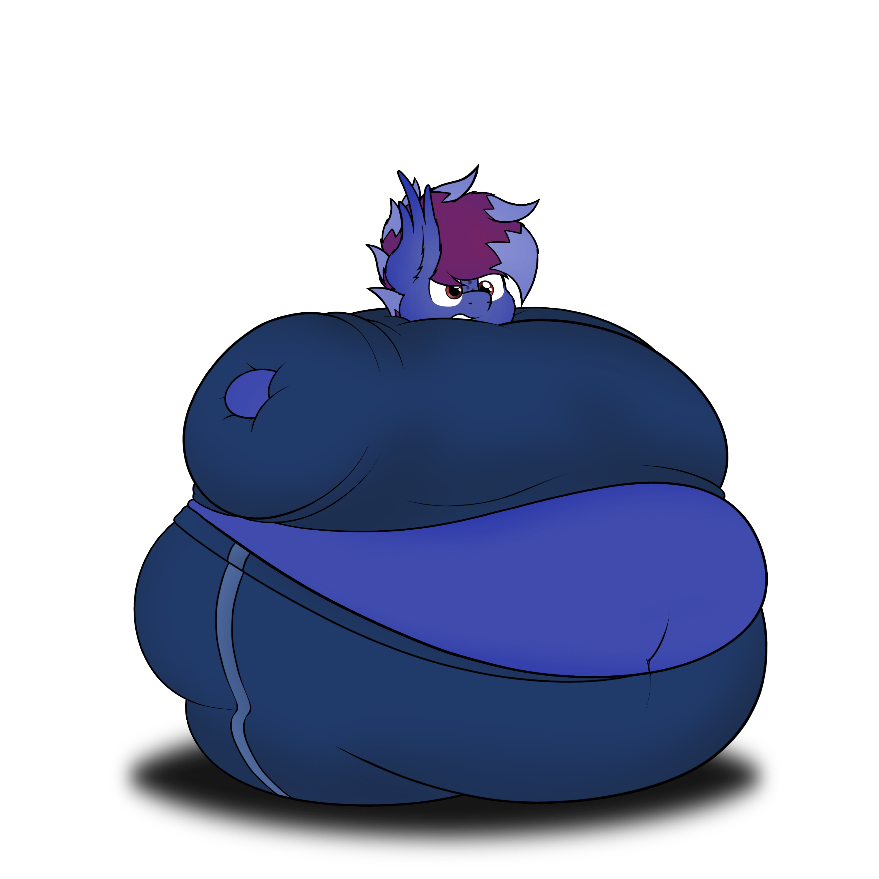 Meatpie Blueberry Inflation Butt Angle by meatpie6473 -- Fur