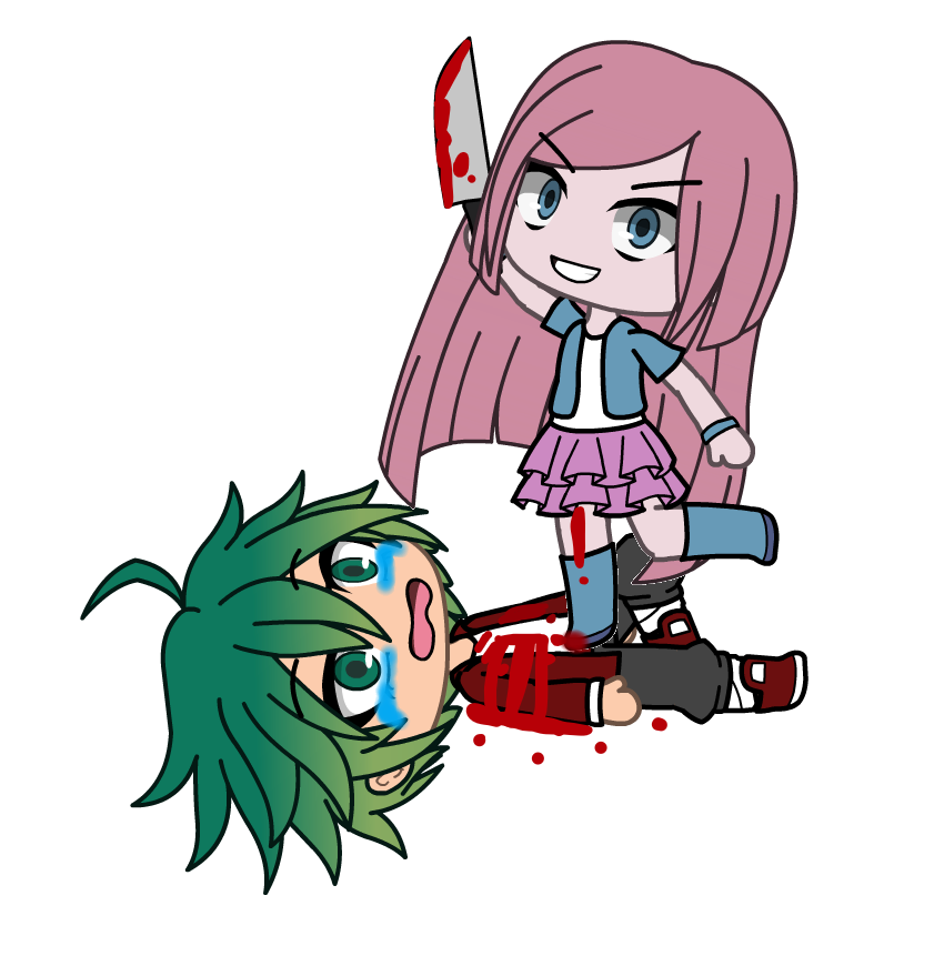 Grimdark Artist Gachamaster138 Derpibooru Import Pinkie Pie Human Blood Bloody Knife Crying Dying Female Gacha Gacha Life Humanized Image Knife Lying Down On Back Open Mouth Pain Pinkamena Diane Pie Png