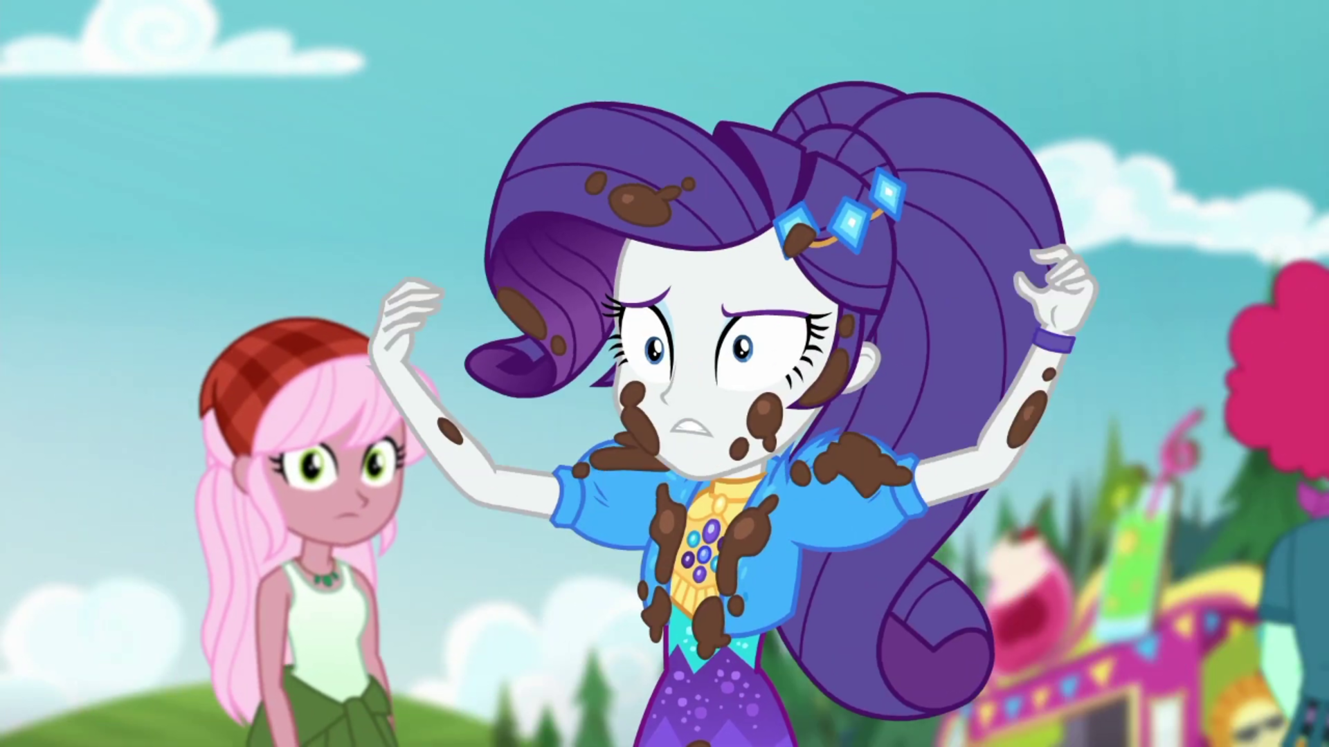 2431413 - safe, derpibooru import, screencap, oxford brush, rarity,  raspberry lilac, equestria girls, equestria girls series, lost and pound,  spoiler:eqg series (season 2), background human, female, image, lost and  pound: rarity, male,