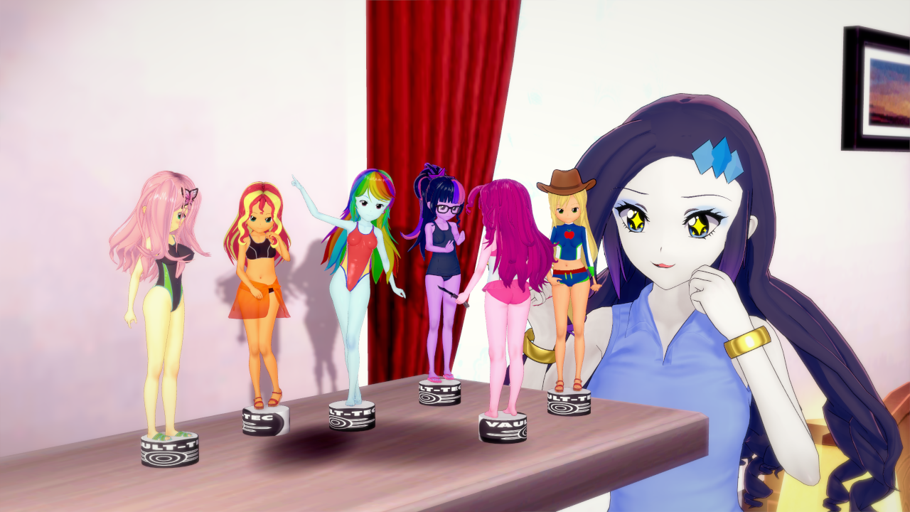 1197177 - safe, artist:azaleasdolls, artist:fannitasticfangirl, applejack,  fluttershy, pinkie pie, rainbow dash, rarity, twilight sparkle, alicorn,  human, pony, equestria girls, g4, anna, barely eqg related, clothes,  crossover, crown, dress, elsa