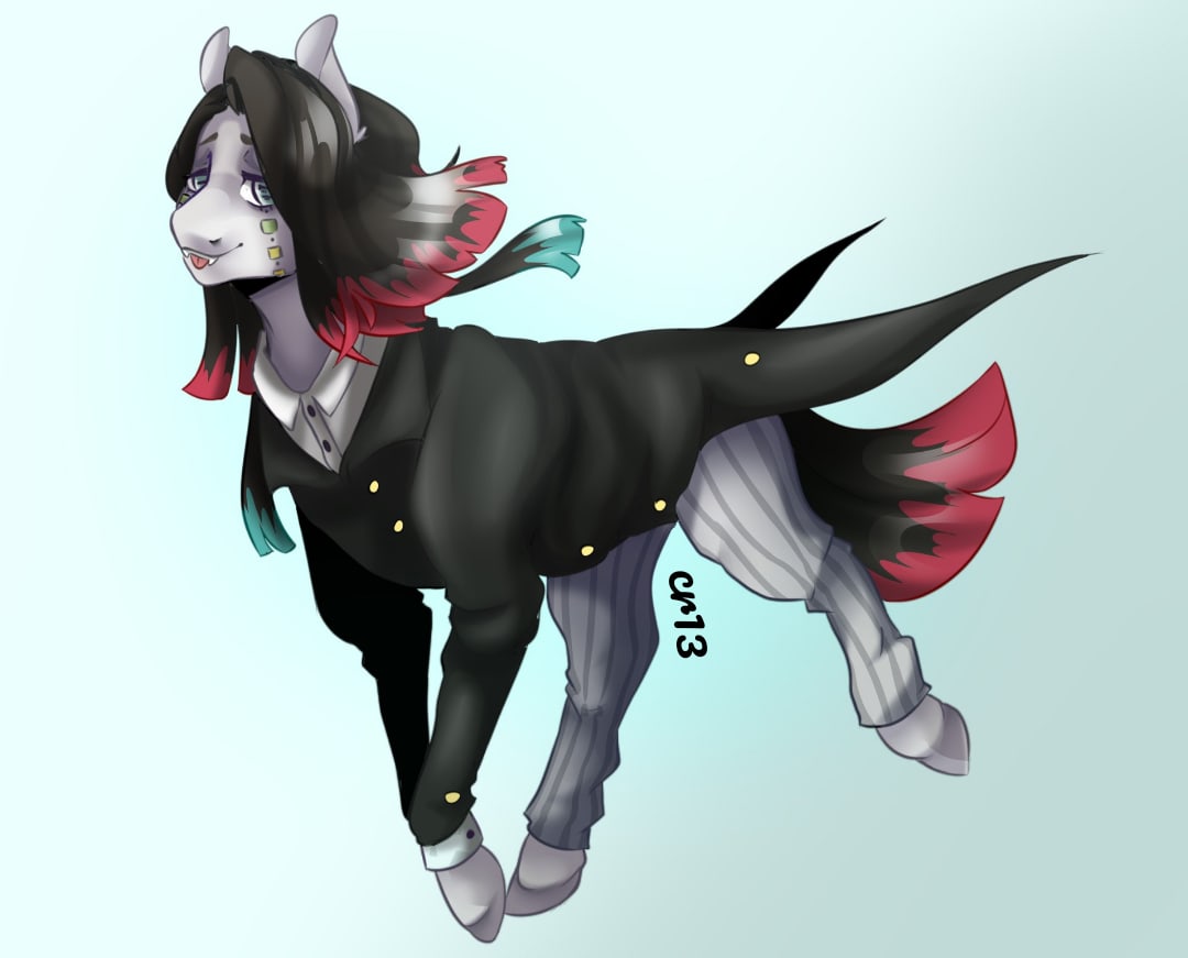 2451990 - safe, artist:universe, derpibooru import, ponified, earth pony,  pony, demon slayer, enmu, image, jpeg, kimetsu no yaiba, kimetsu no  yaiba:mugen train, male, solo, solo male - Twibooru