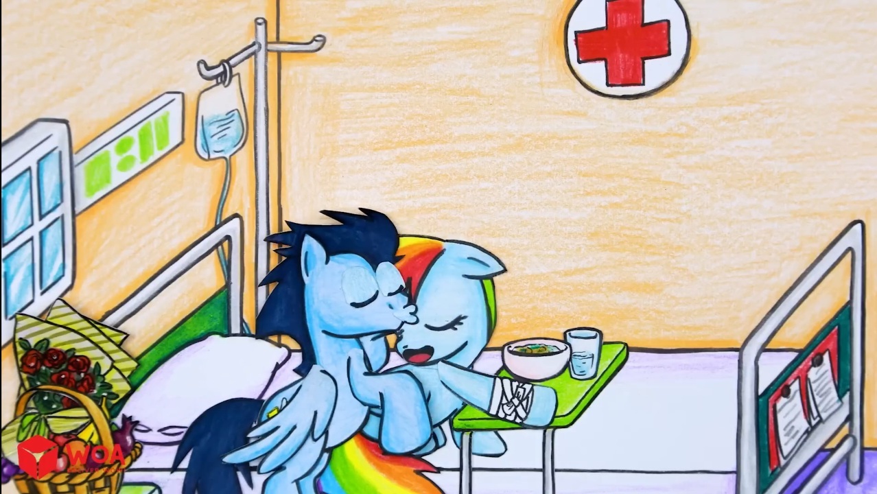 1957067 - safe, artist:mlp-and-anime-rock, derpibooru import, rainbow dash,  soarin', human, 1000 hours in ms paint, base used, female, humanized,  kissing, love, male, ms paint, shipping, soarindash, straight - Twibooru