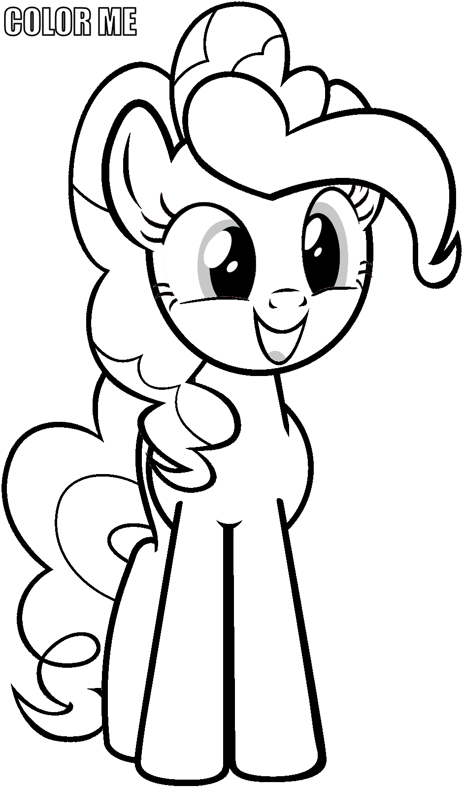 Pinkie Pie Coloring Pages To Print In Dresses Coloring Pages | Sexiz Pix