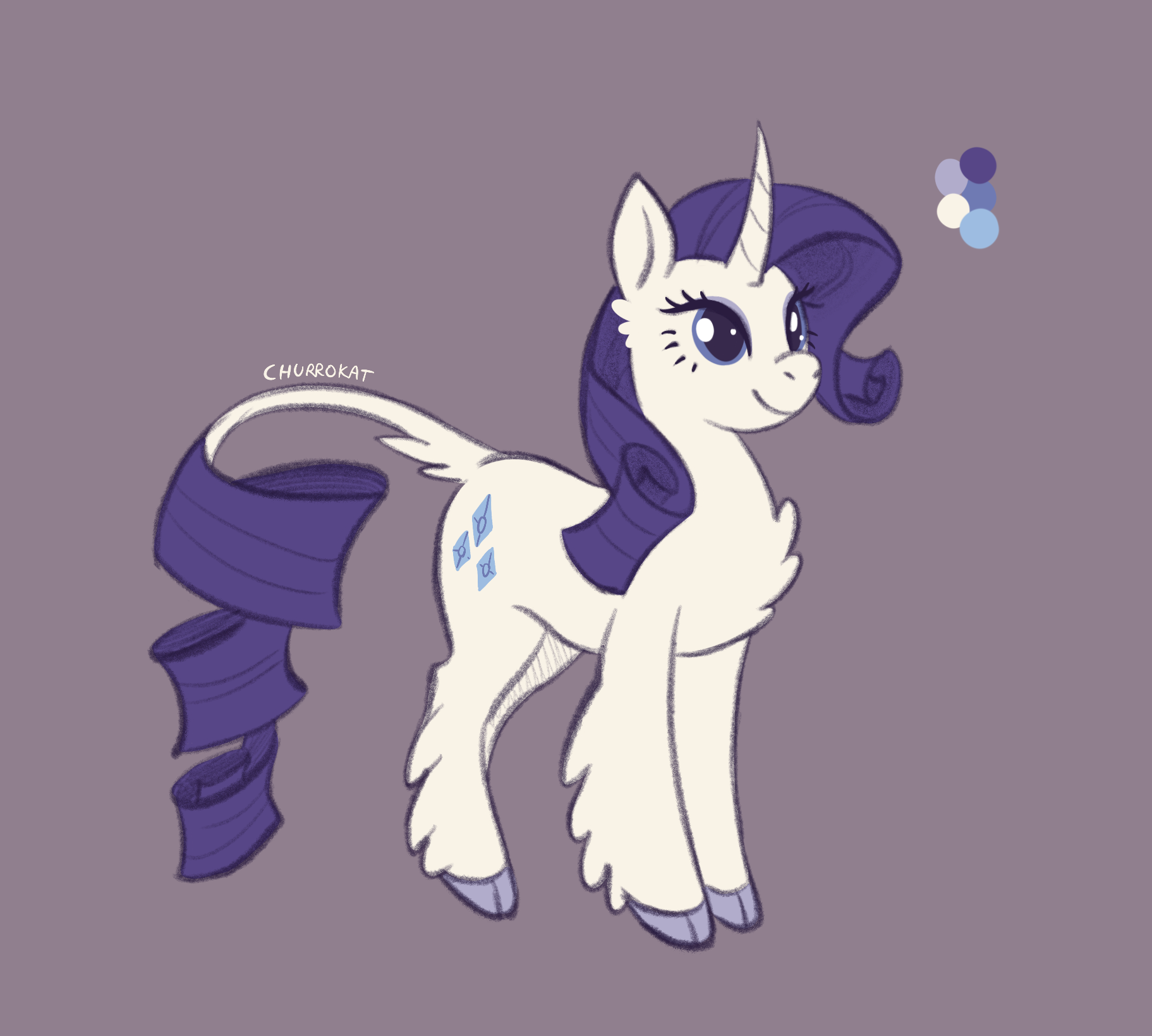 #3216916 - safe, artist:churrokat, derpibooru import, rarity, classical ...