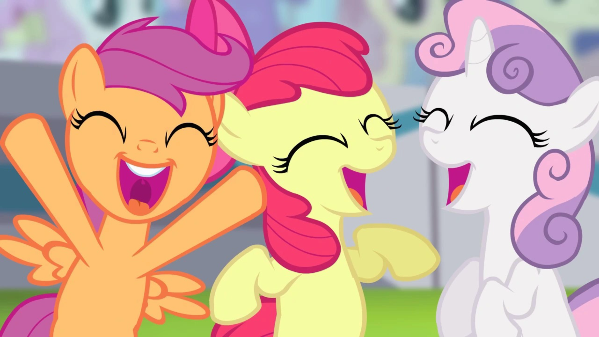 #3480400 - safe, ponerpics import, screencap, apple bloom, dizzy ...